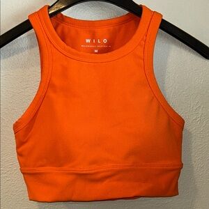 WILO Orange Sports Bra Tank Size M